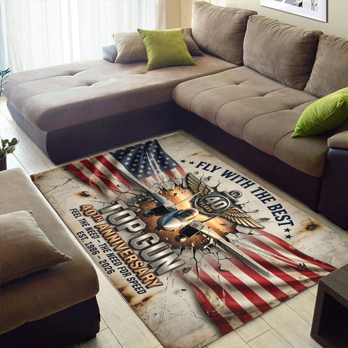 Top Gun 40th Anniversary 2026 Rectangular Rug – TMTHU5662