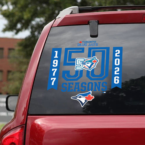 Toronto Blue Jays 50th Season 3D Car Sticker – TMTHU4762