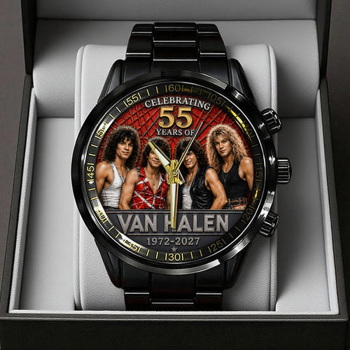Van Halen 55 Years Anniversary Black Stainless Steel Watch – TANTN24557