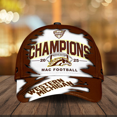 Western Michigan Broncos 2025 MAC Football Champions Classic Cap – MAITM14076