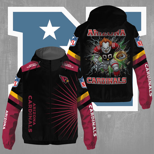 Arizona Cardinals x Pennywise 3D Windbreaker Jacket – TMTHU801
