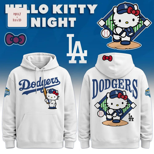 Hello Kitty Los Angeles Dodgers Official Limited Edition Hoodie