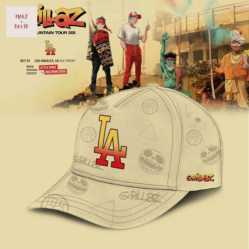Los Angeles Dodgers x Gorillaz The Mountain Tour 2026 Cap