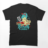 Rockabilly Pin Up Girl Sock Hop Vintage Car Rock And Roll Music Shirt