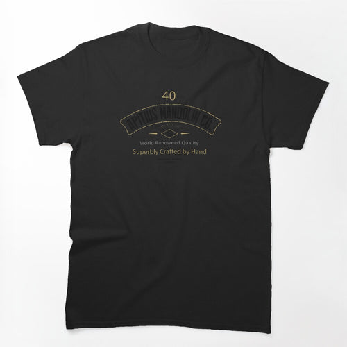 Apitius Mandolins Logo In Black Shirt