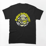 Yellow Typography Skull Silhouette Head Shirt