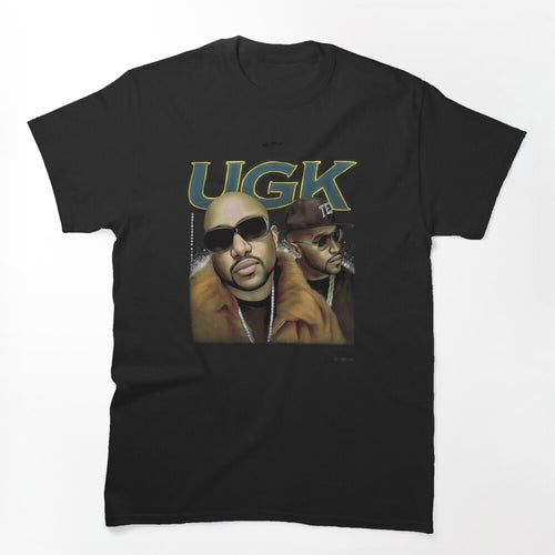 Retro Southern Hip Hop Duet Portrait Graphic Shirt