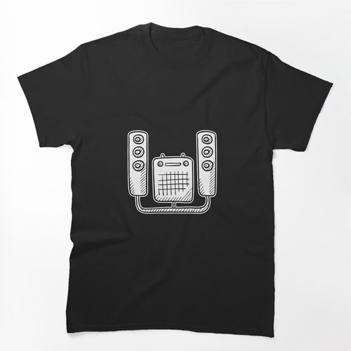 An Amplifier Connected To Concert Speakers Shirt