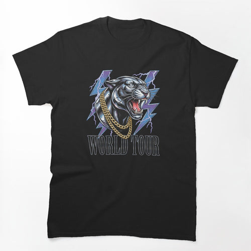 Black Panther Vintage 90s Bootleg World Tour Retro Rap Aesthetic Shirt