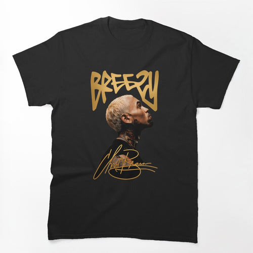 Chris Brown Breezy R&B Portrait Design Shirt