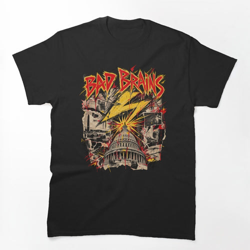Bad Brains Hardcore Punk Washington DC Vintage Collage Style Shirt