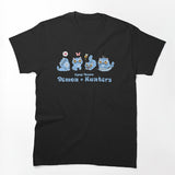 Funny Blue Cat Silly Movie Music Shirt