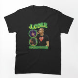 J Cole Inspired Rap Bootleg Style Graphic With Vintage Hip Hop Energy Shirt