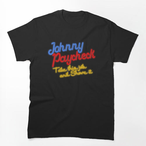 Retro Johnny Paycheck Neon Shirt