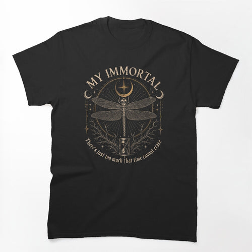 My Immortal Dragonfly Gothic Dragonfly Witchy Nature Shirt