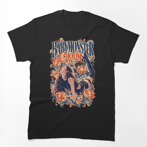 Retro Vintage BABYMONSTER Asa Rap Visual Kpop Collection Shirt