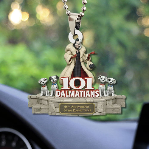 101 Dalmatians 65th Anniversary Custom shape 1-sided Acrylic Car Ornament – TMTHU3129
