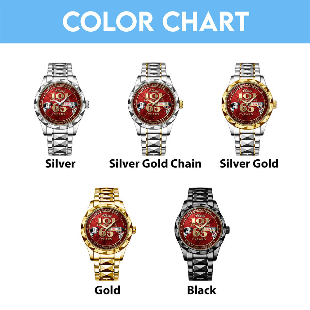101 Dalmatians 65th Anniversary Alloy Luxury Quartz Watch – TMTHU3123