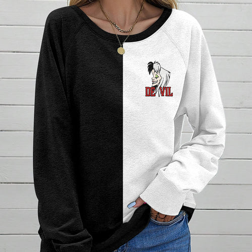 101 Dalmatians 65th Anniversary Round Neck Raglan Sleeve Sweatshirt – TANTN19982