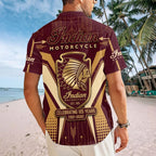 Indian Motorcycle 125th Anniversary Short Sleeve Button-Down Shirt – TMTHU8592