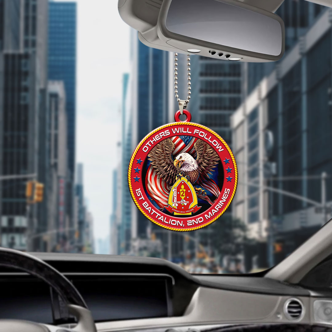 1st Battalion, 2nd Marines Custom Shape 2-sided Acrylic Car Ornament – HOATT13244