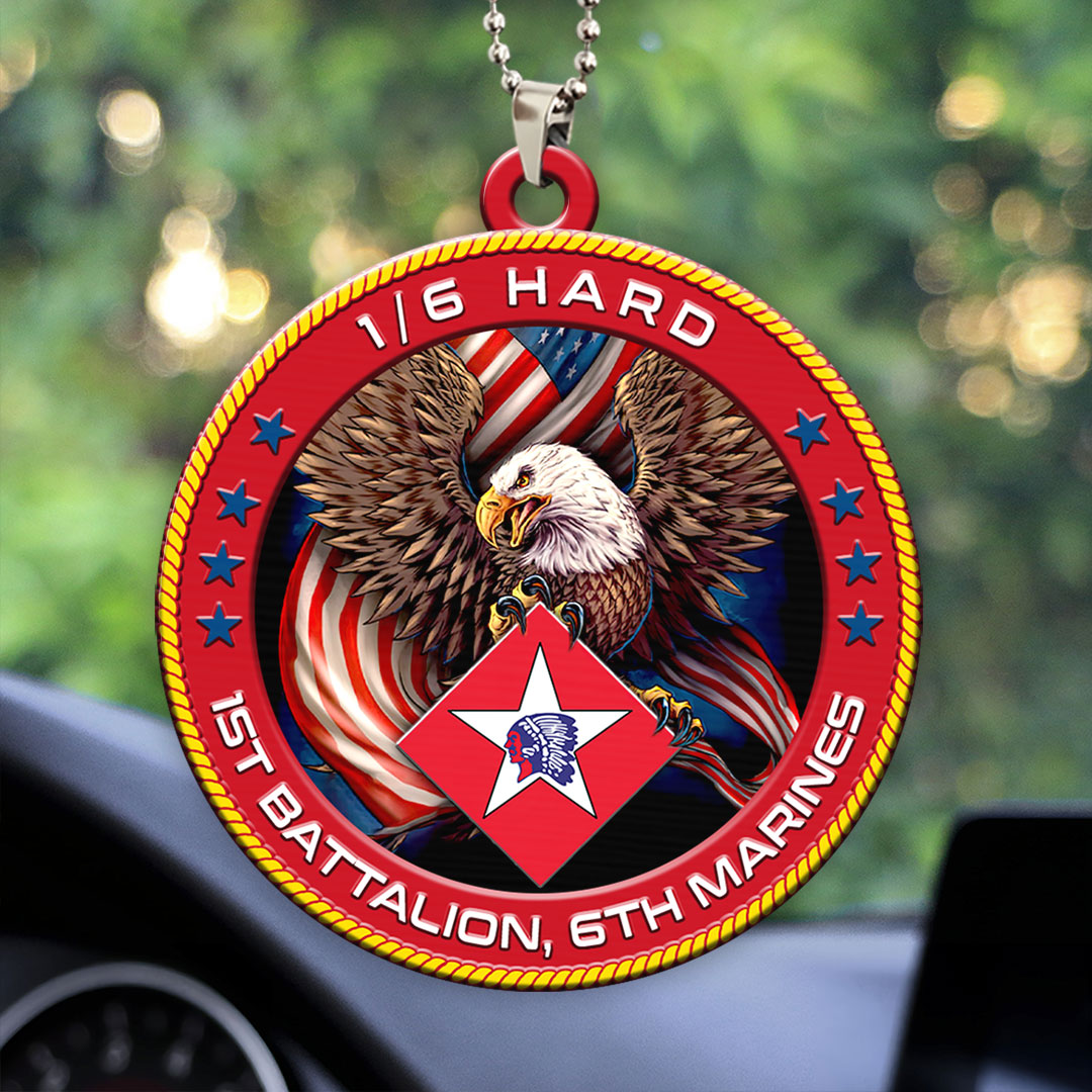 1st Battalion, 6th Marines Custom Shape 2-sided Acrylic Car Ornament – HOATT13247