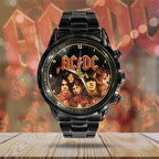 AC/DC Black Stainless Steel Watch – MAITM 7354
