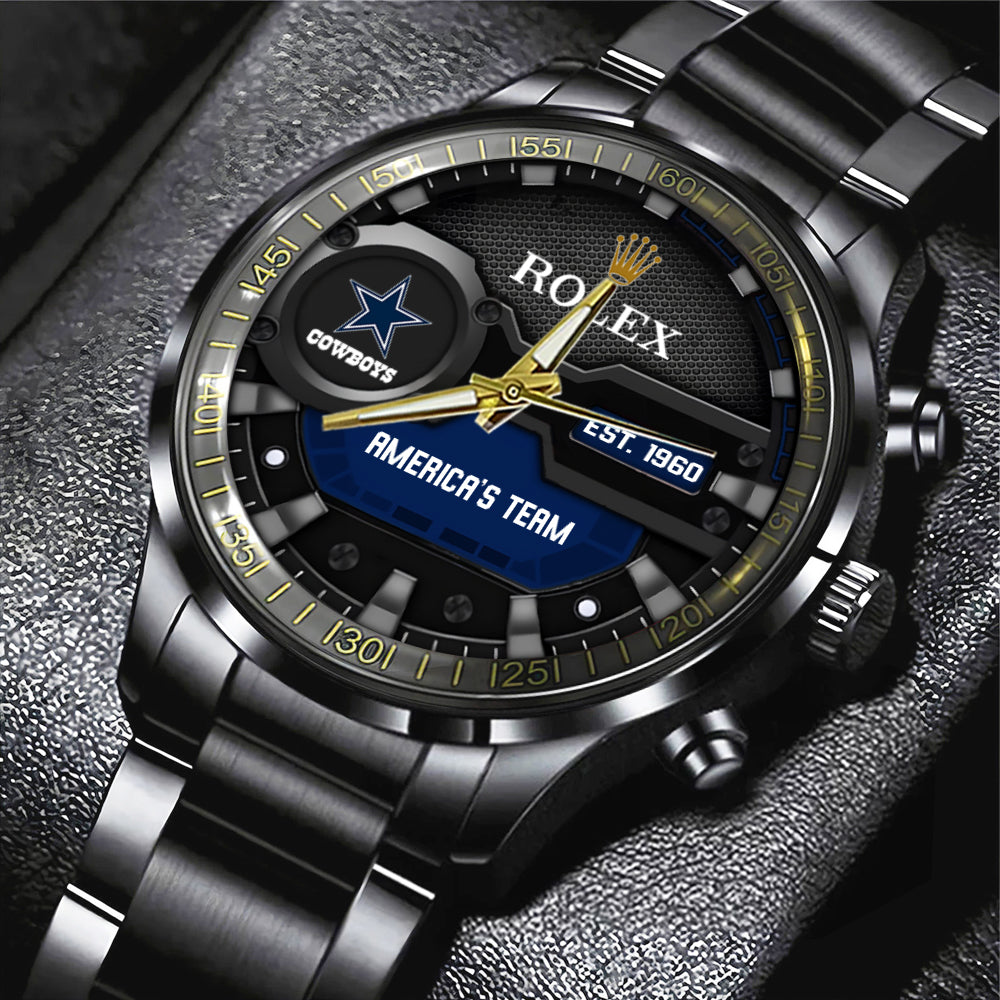 Dallas Cowboys x Rolex Black Stainless Steel Watch – MAITM6755
