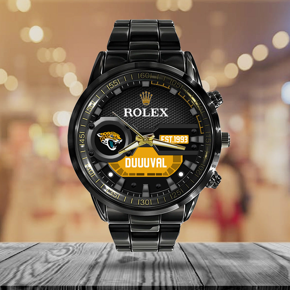 Jacksonville Jaguars x Rolex Black Stainless Steel Watch – MAITM13210