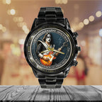 KISS x Ace Frehley Black Stainless Steel Watch – MAITM13468