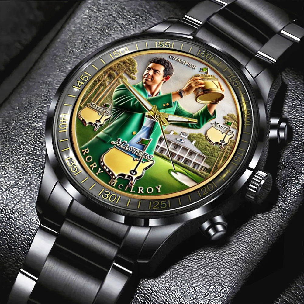 Masters Tournament x Rory McIlroy Black Stainless Steel Watch – MAITM 10732