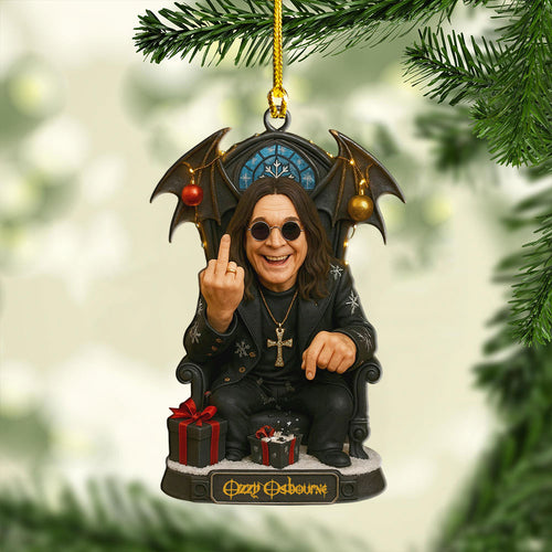 Ozzy Osbourne Custom Shape 2-side Printed Acrylic Ornament – MAITM12693