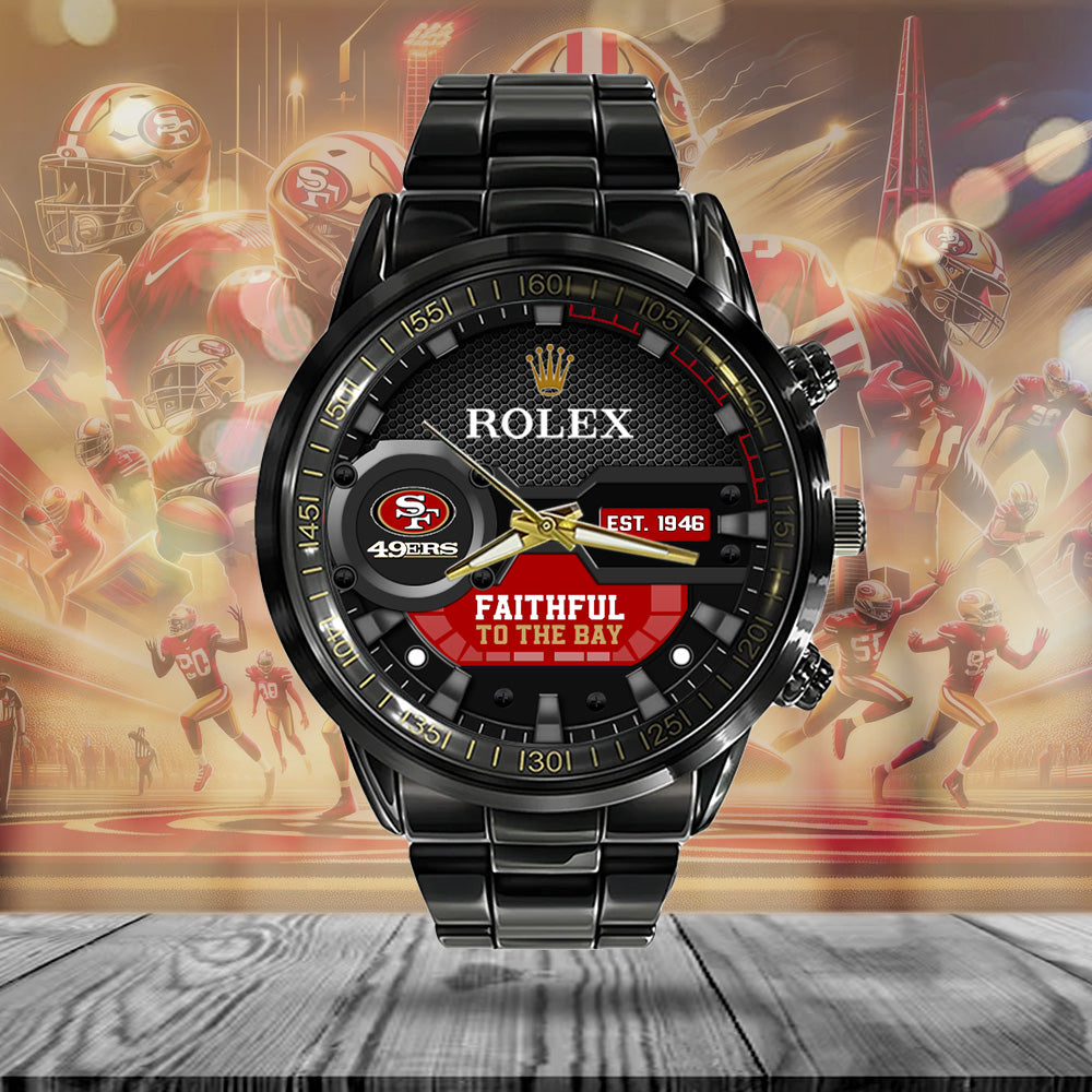 San Francisco 49ers x Rolex Black Stainless Steel Watch – MAITM7527