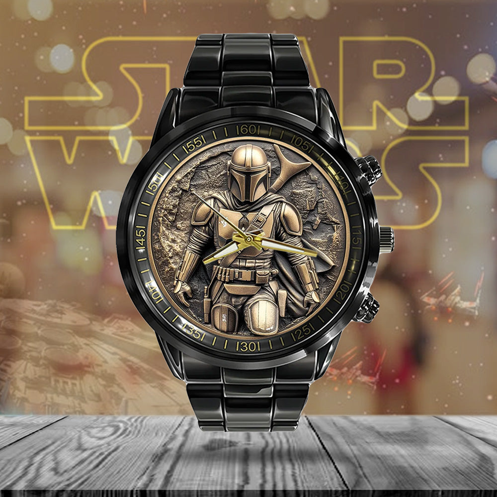 Star Wars Black Stainless Steel Watch – MAITM 11015