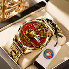 US Marine Corps Alloy Luxury Quartz Watch – MAITM 12532
