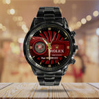 US Marine Corps x Rolex Black Stainless Steel Watch – MAITM 12175