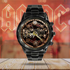 AC/DC Black Stainless Steel Watch – GNE 1083