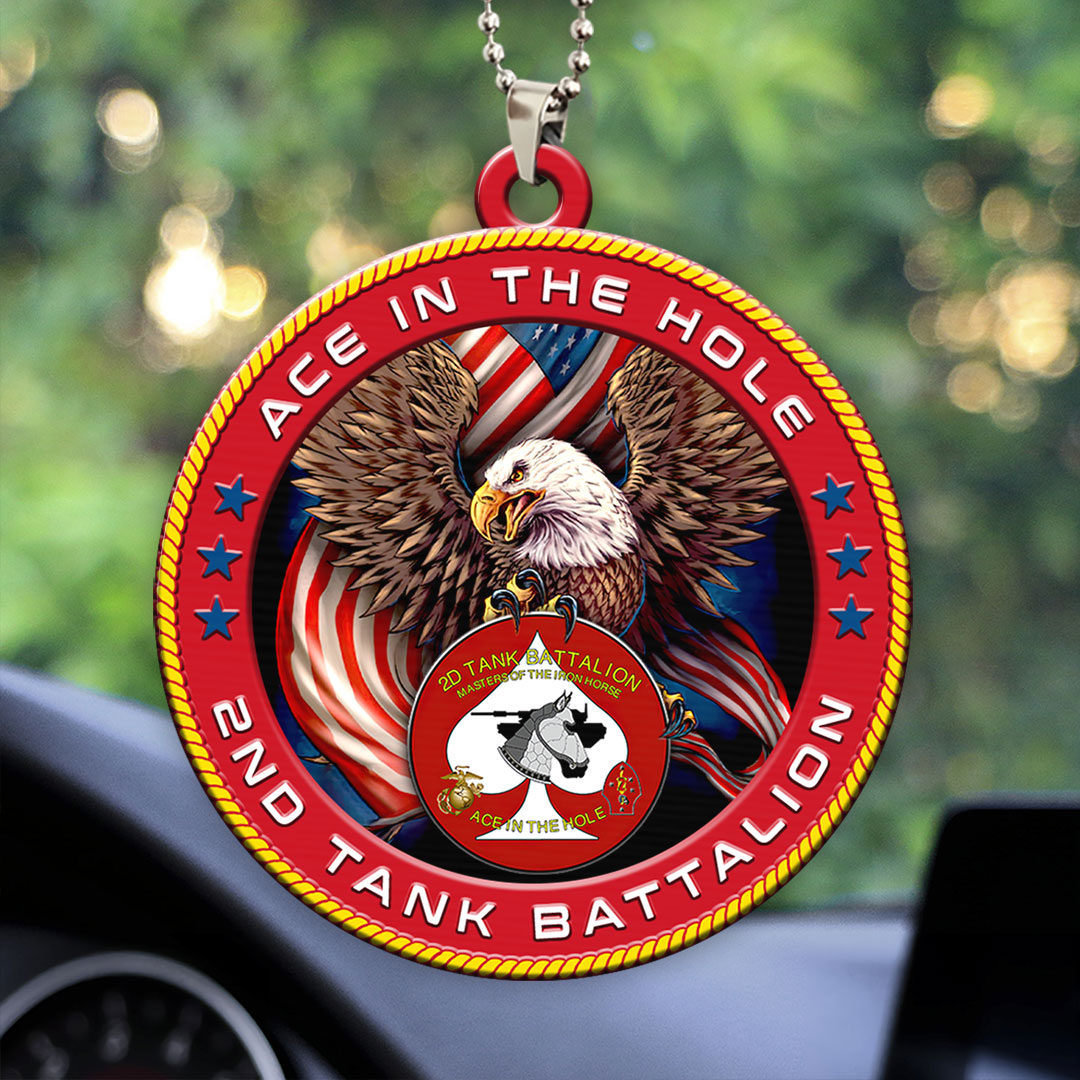 2nd Tank Battalion Custom Shape 2-sided Acrylic Car Ornament – HOATT13259