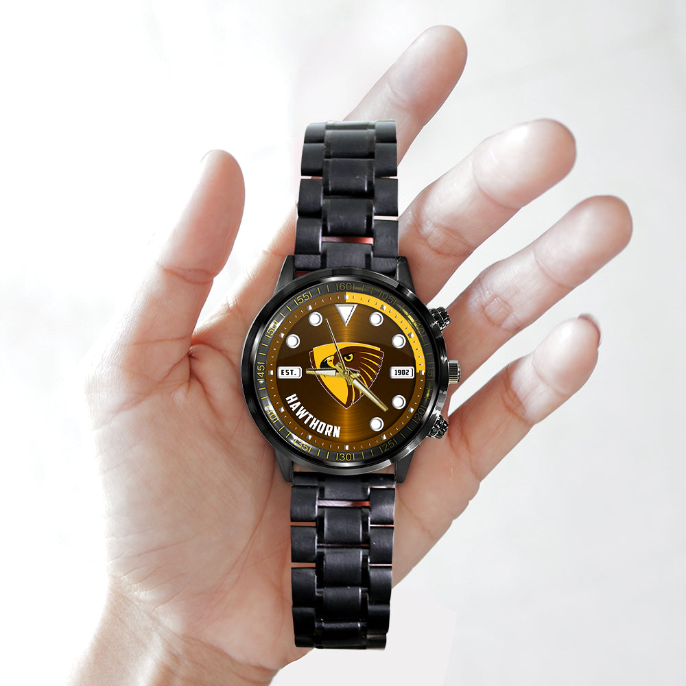 Hawthorn FC Black Stainless Steel Watch – MAITM 7910