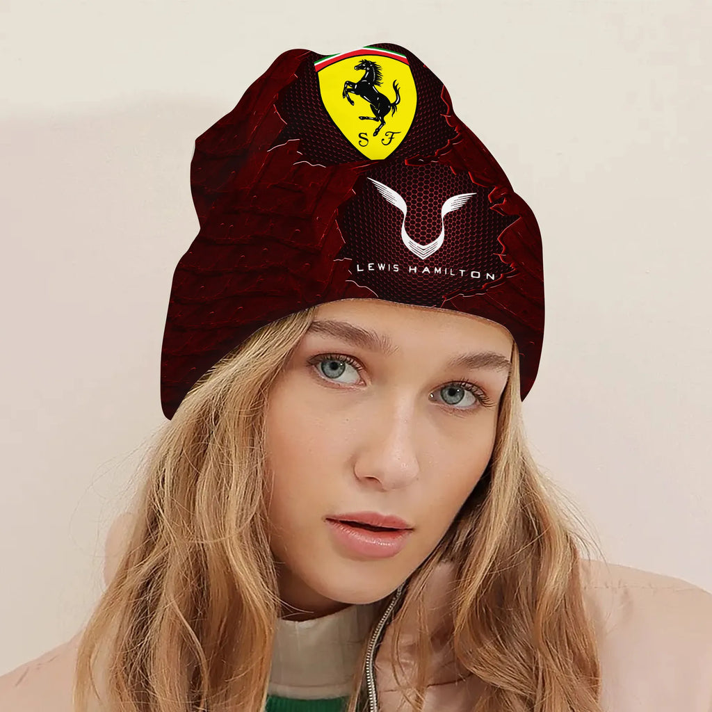 Lewis Hamilton x Scuderia Ferrari Beanie Hat – MAITM 9818