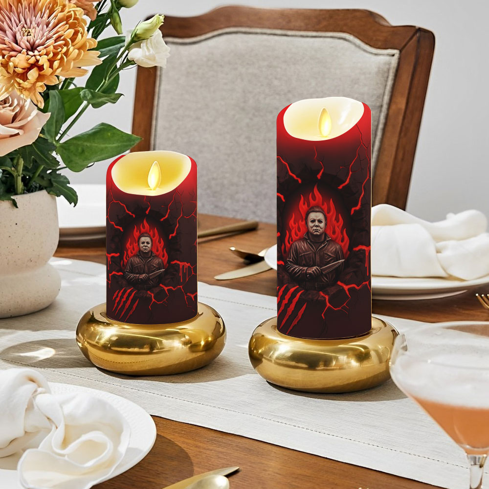 Personalized Michael Myers Led Candle – TMTHU1180