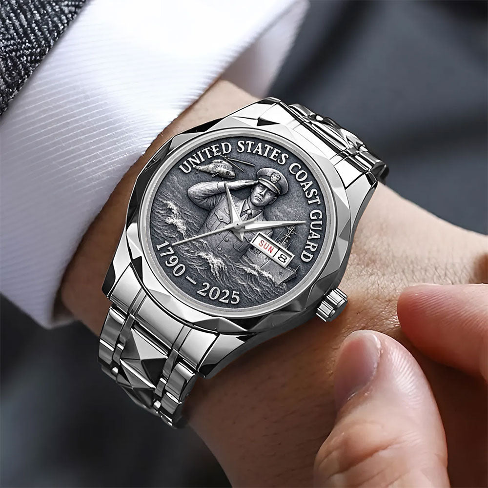 US Coast Guard 2025 Anniversary Alloy Luxury Quartz Watch – MAITM12902