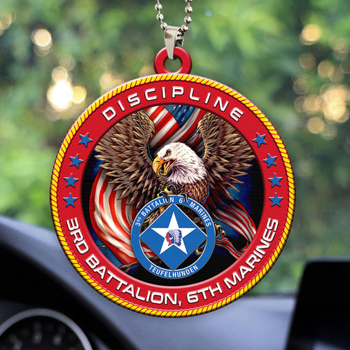 3rd Battalion, 6th Marines Custom Shape 2-sided Acrylic Car Ornament – HOATT13265