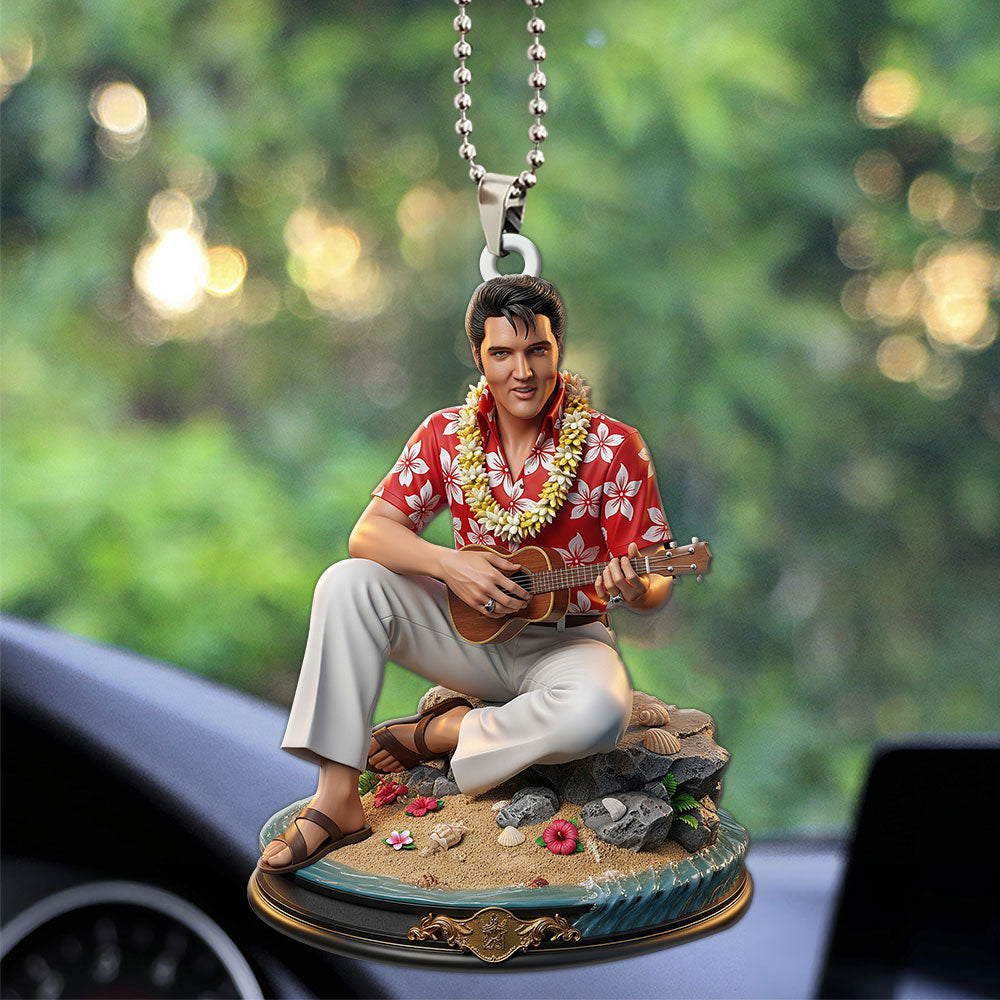 Elvis Presley Custom shape 2-sided Acrylic Car Ornament – MAITM12634