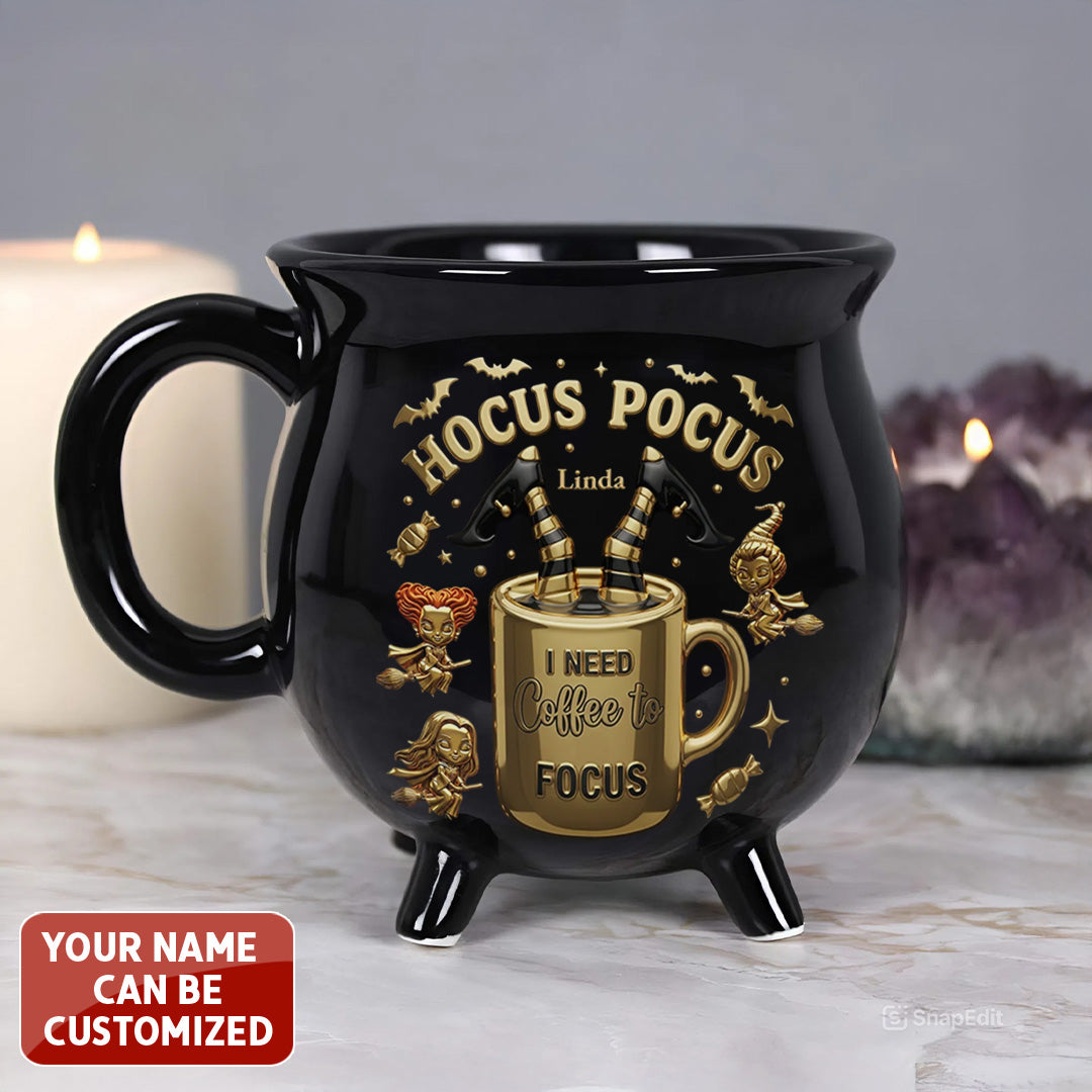 Personalized Hocus Pocus 13oz Cauldron Mug – MAITM12748