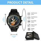 KISS x Ace Frehley Black Stainless Steel Watch – MAITM13468