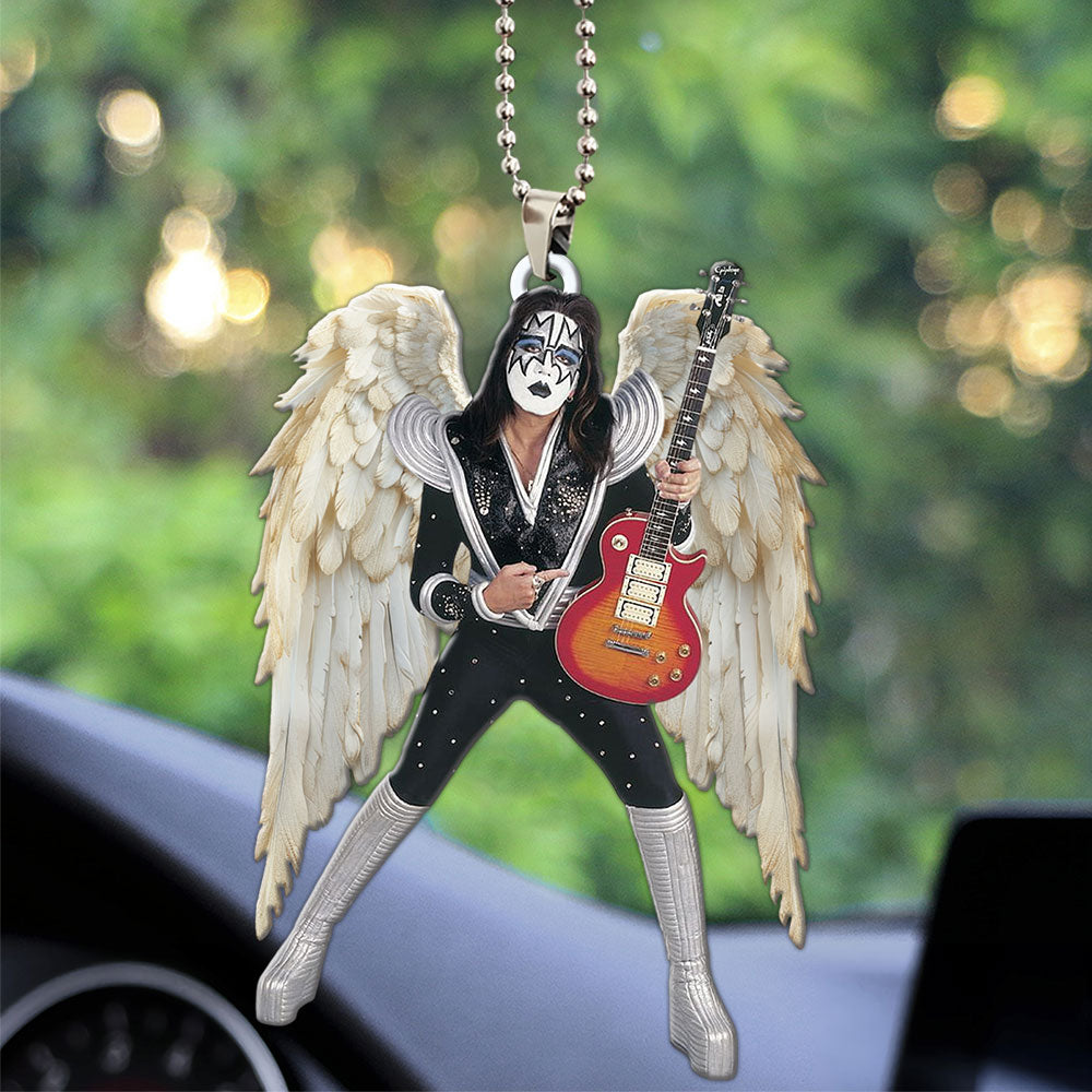 KISS x Ace Frehley Custom shape 2-sided Acrylic Car Ornament – MAITM13490