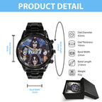KISS Black Stainless Steel Watch – MAITM 7067