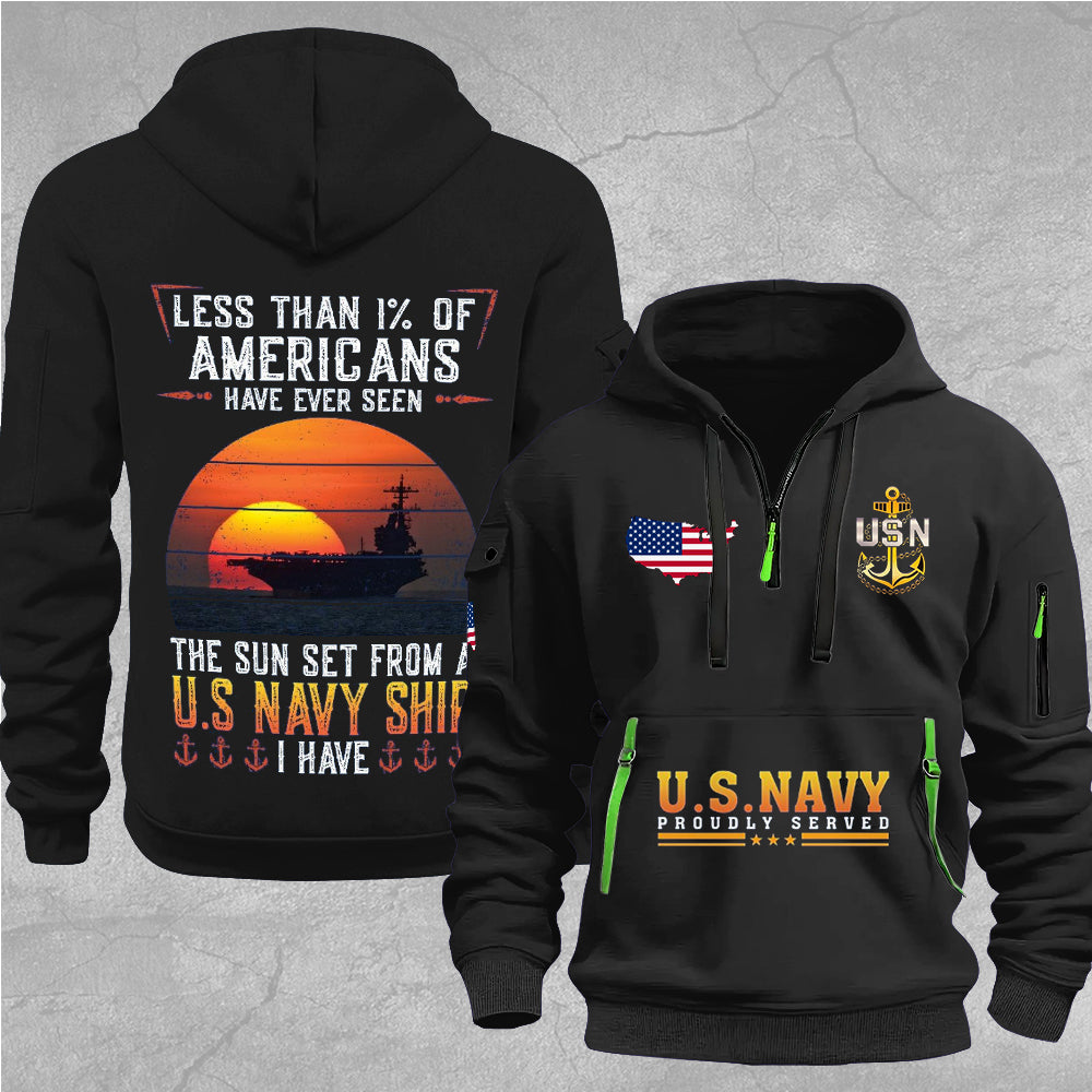 US Navy 2D Quarter Zip Hoodie – MAITM12710