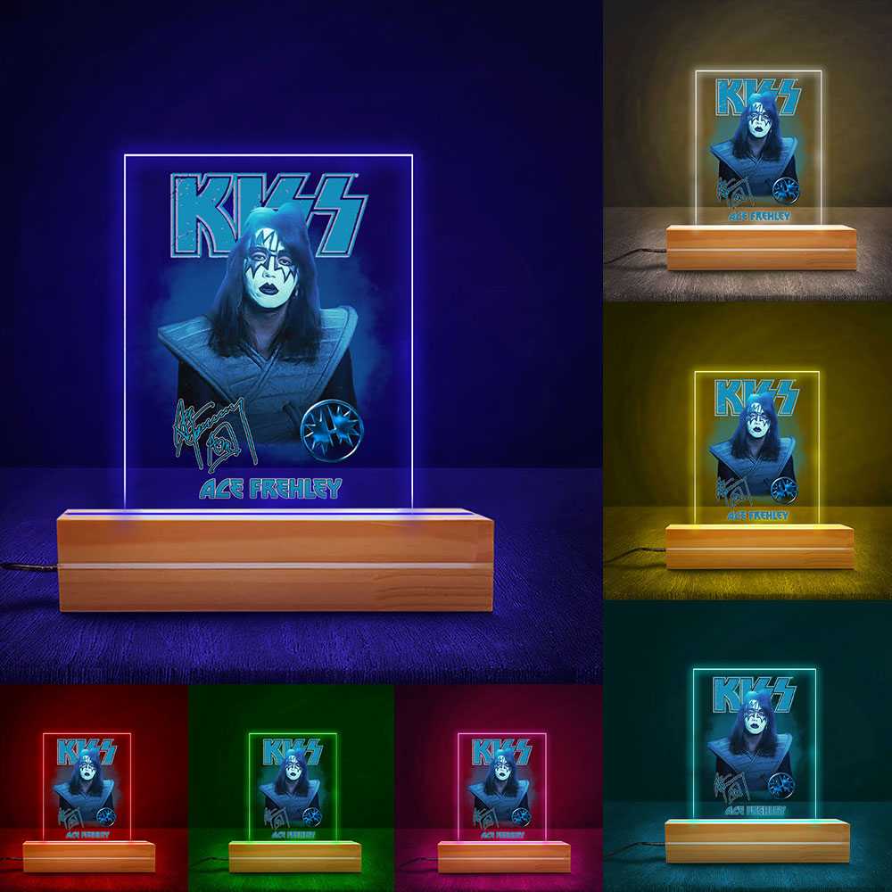 KISS x Ace Frehley 3D Led Light Wooden Base – MAITM6207